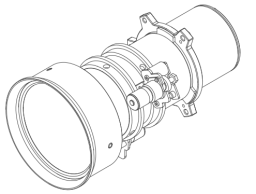 Barco FLDX lens 0.38 : 1 UST 90°+ lens support + F80 Lens adapter