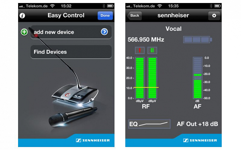 Sennheiser + iPhone = Easy control!