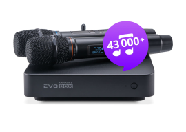 Караоке-система для дома EVOBOX Plus [Black] с микрофонами SE-201 D